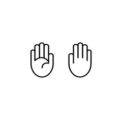 Vector hand icon