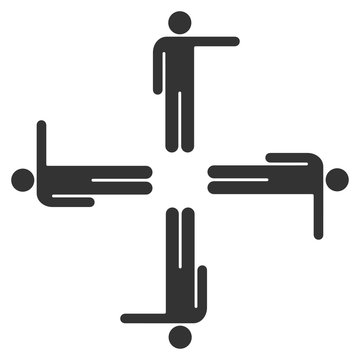 recommend clip art: Pointing Men Icon