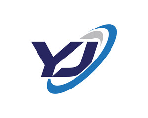 YJ Letter Swoosh Business Logo