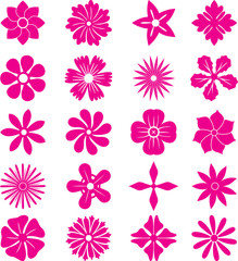 flowers icon, vector