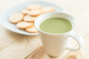 hot matcha latte
