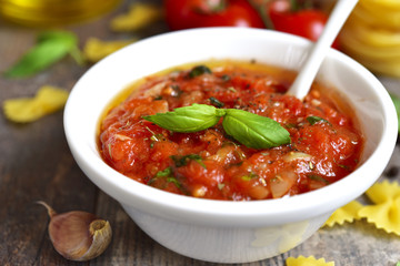 Homemade basic sauce for pasta.