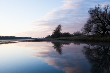 Oder River at dawn