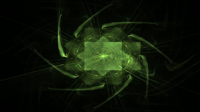 Decorative intricate design multicolored spiral seamless loop fractal 