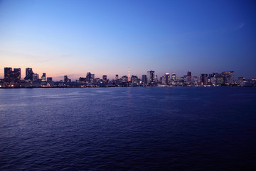 Obraz premium Tokyo at dusk