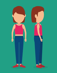 Obraz premium Woman body avatar 