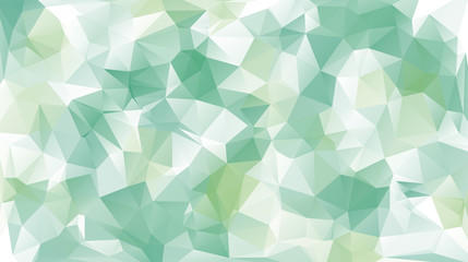 Green abstract polygon triangle background