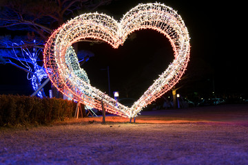 Blurred bokeh of lights background.