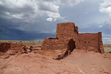 Storm over Ruins at Wupatki National Monument