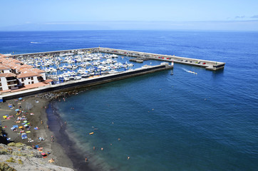 Fototapeta premium Los Gigantes marina by the Atlantic ocean in Tenerife, Canary Islands.