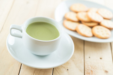 hot matcha latte