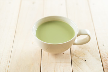 hot matcha latte