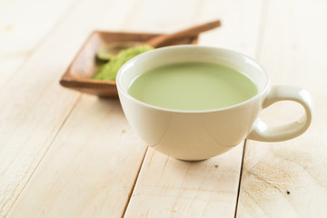 hot matcha latte