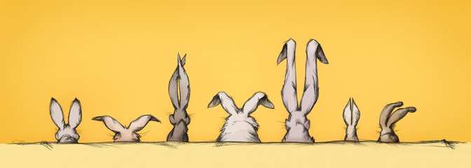 Hasenohren in unterschiedlicher Form und Größe  © Annika Gandelheid