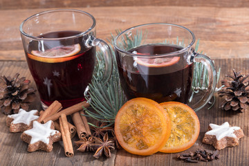 Hot red wine drinks