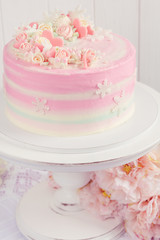 Pink Valentine Cake