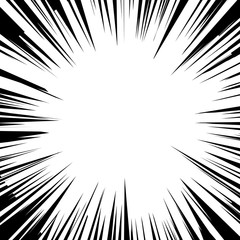 Comic explosion. Vector illustration. Comic book design element.