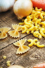 Pasta and vegetables