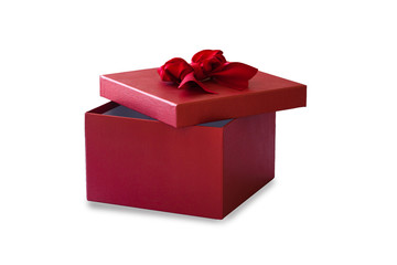 red gift box for someone special on white background