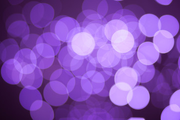 Purple bokeh circles light effect