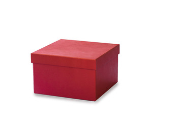 red gift box for someone special on white background