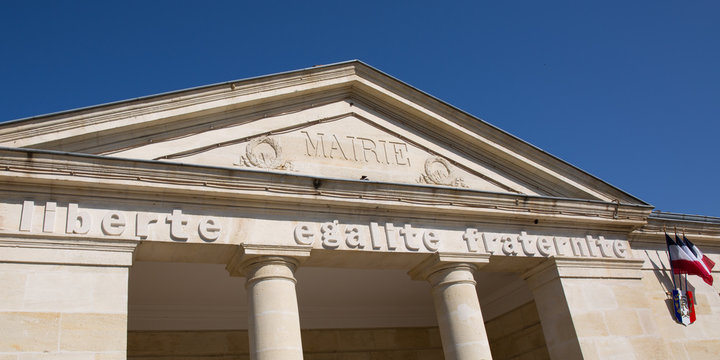 Entrance to a city hall Municipal Building in France