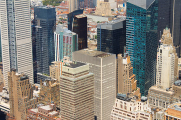 Obraz premium New York City Manhattan skyline aerial view