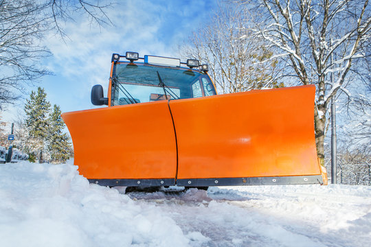 Orange snowplough