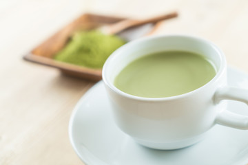 hot matcha latte
