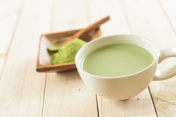 hot matcha latte