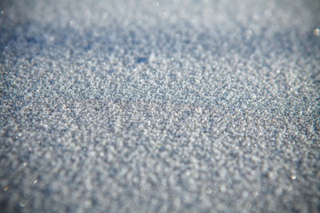 frosted surface of the shallow depth of field