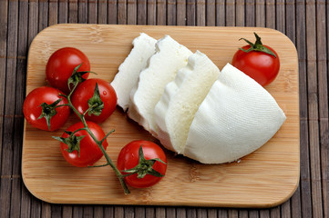 goat cheese and tomatoes