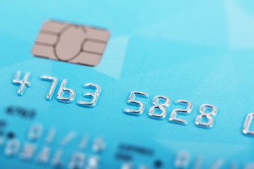 macro shot of credit card numbers