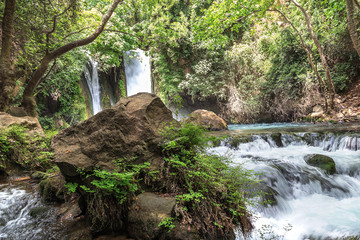 Golan Heights. Banias Nature Reserve.Banias Waterfall