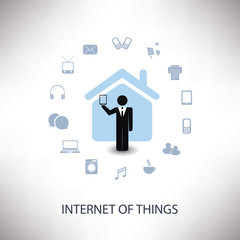 Internet Of Things Concept Design With Different Icons