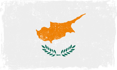 Cyprus Vector Flag on White