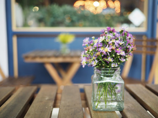 Vase of flowers on the table