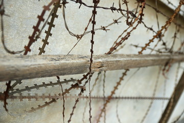 barbed wire-tuol sleng-cambodia