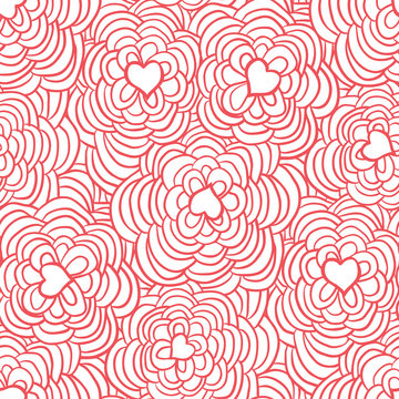 Love flowers pattern
