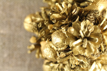 Christmas tree from the cones