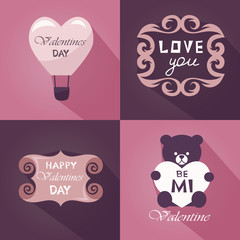 Valentine's Day. cards. vector illustration