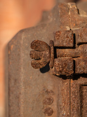 Rusty Wing Nut and Bolt
