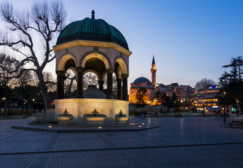 View of German Fountain of Istanbul