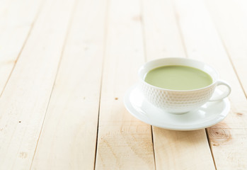 hot matcha latte