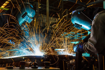 Welding with sparks