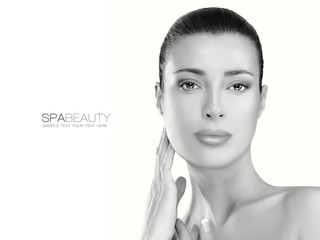 Skin Care Concept. Spa Woman. Beauty Face.