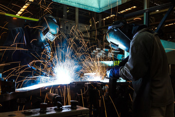 Welding with sparks