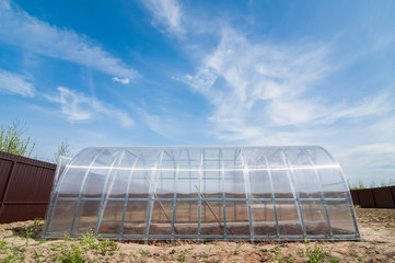 The greenhouse on the plot