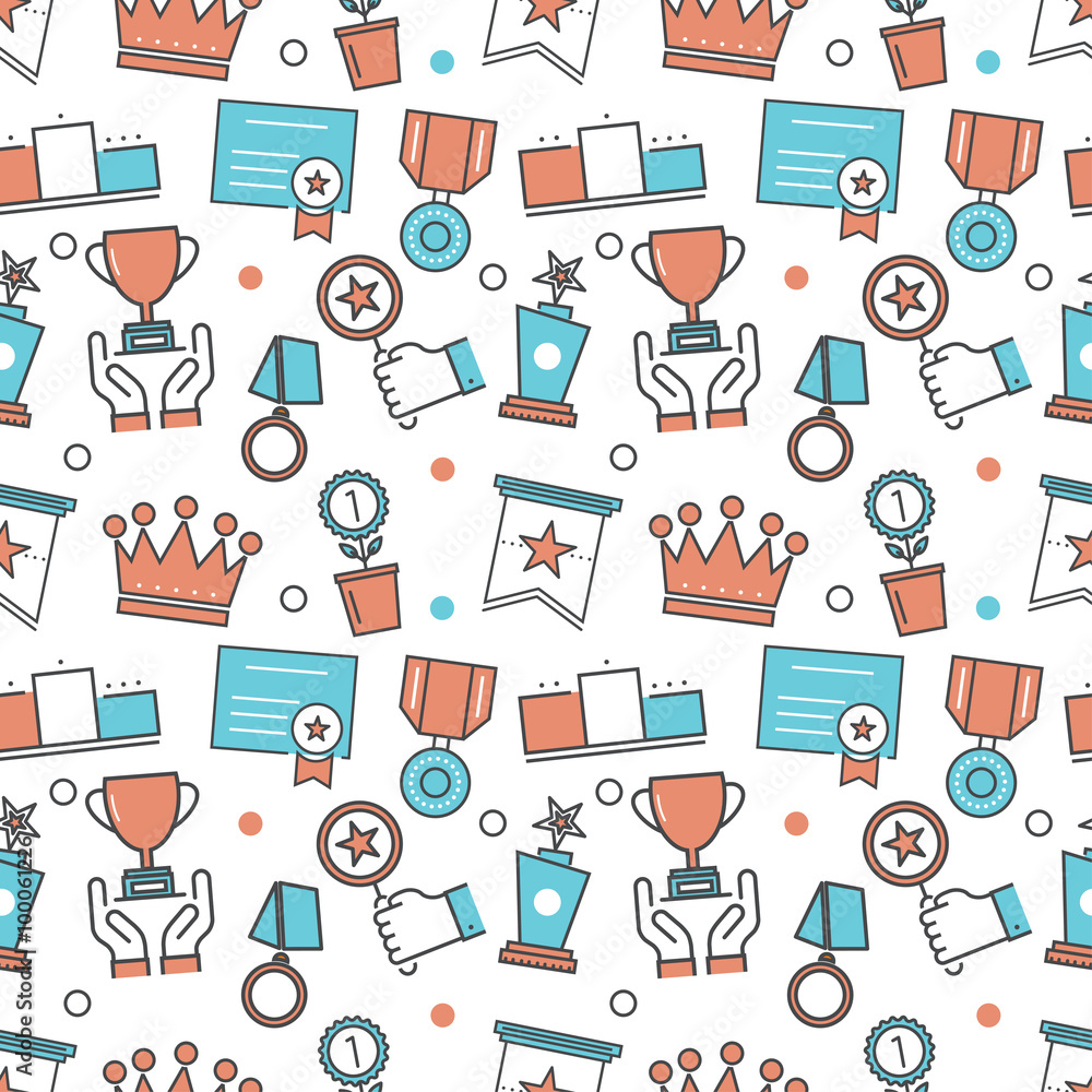 Poster vector modern seamless pattern texture background