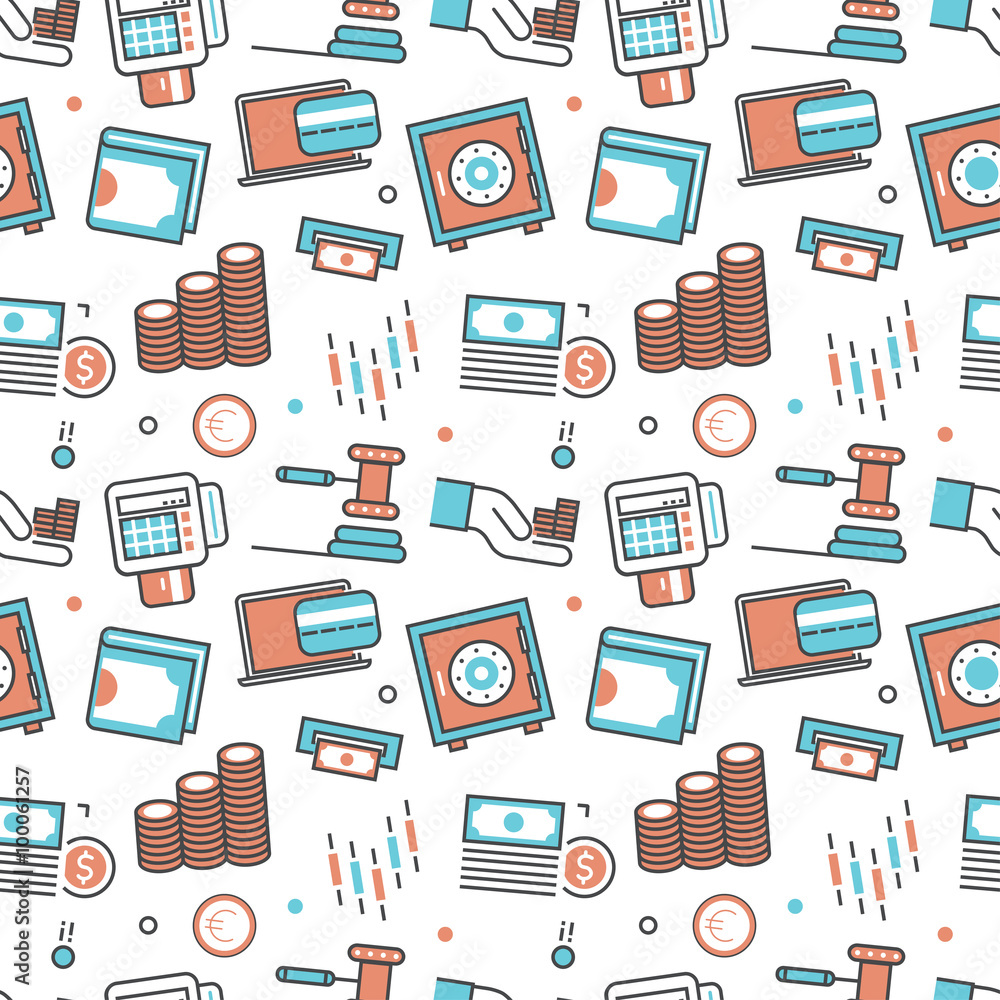 Poster vector modern seamless pattern texture background